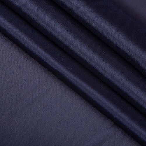 Перл шифон 068-19390 чернильно-синий однотонный