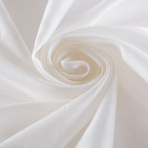 Шелк-батист Bottega Veneta 003-16354 сливочный однотонный