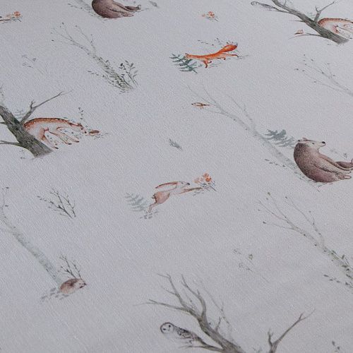 Ткань портьерная H-280 см 19-02-15861 молочный принтованный