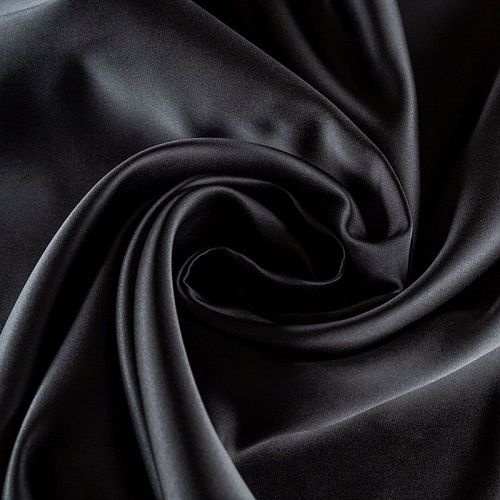 Сатин-тафта К32-482 черный однотонный