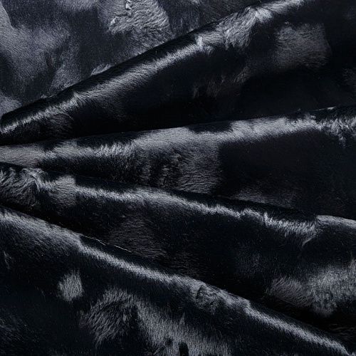 Мех искусственный 037-05804 черный однотонный