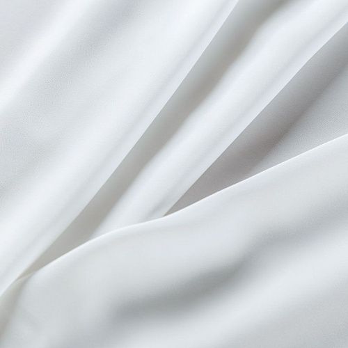 Крепдешин натуральный 028-06511 белый однотонный