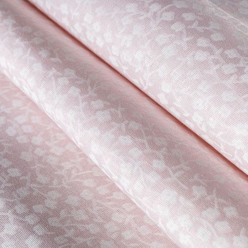 Бязь 007-00681 пудрово-розовый принтованный