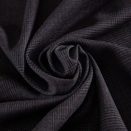 Шерсть костюмная 025-20383 графитовый клетка