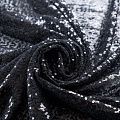 Пайетки на сетке 055-09151 черный однотонный