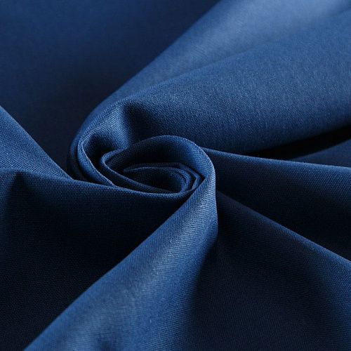 Лен-вискоза 035-13102 синий джинс однотонный