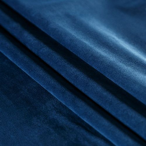 Ткань мебельная микровелюр 09-02-08951 океанский синий однотонный