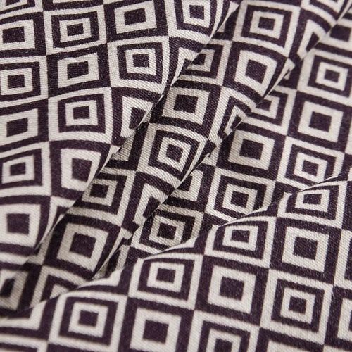 Коттон стрейч 063-12071 молочный принтованный