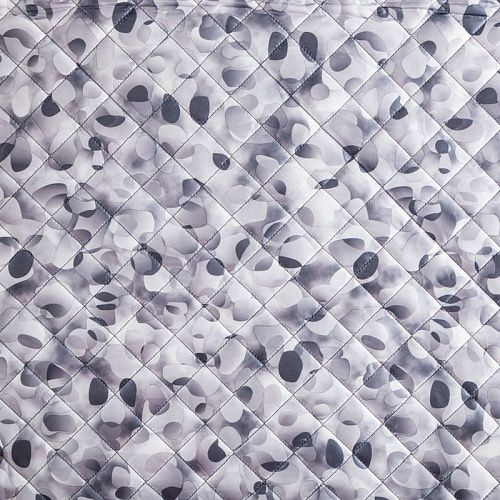 Ткань курточная 033-03814 серый принтованный