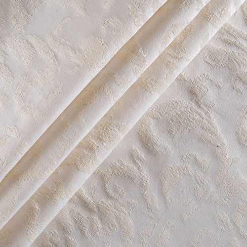 Ткань портьерная жаккард  02-02-14394 молочный