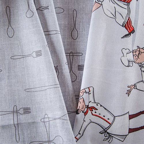 Рогожка 048-13895 светло-серый принтованный