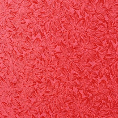 Шелк натуральный 064-08661 розовато-коралловый жаккардовый