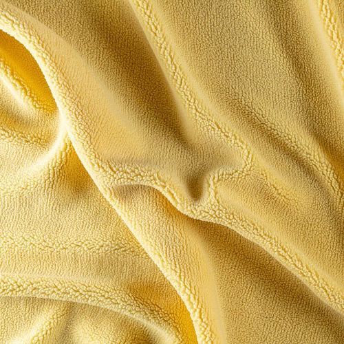 Мех искусственный К30-122 банановый однотонный