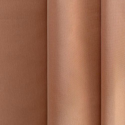 Ткань портьерная тафта h-295 см Т241-02-335 персиковый однотонный