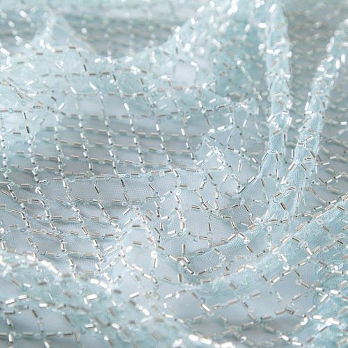 Сетка со стеклярусом 050-13580 мятный