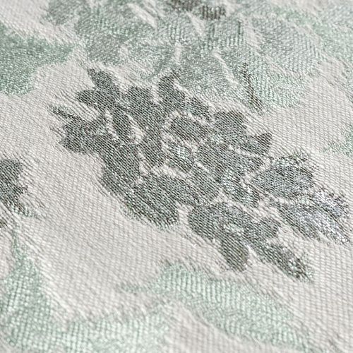 Жаккард с люрексом К01-391 серебристо-мятный