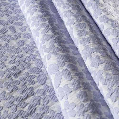 Жаккард К13-087 молочно-голубой