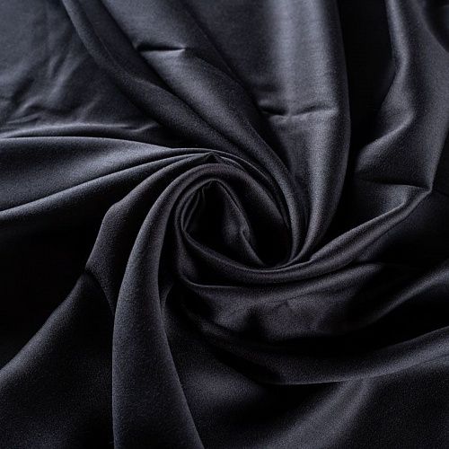 Шелк-штапель стрейч  069-01691col.14 черный однотонный
