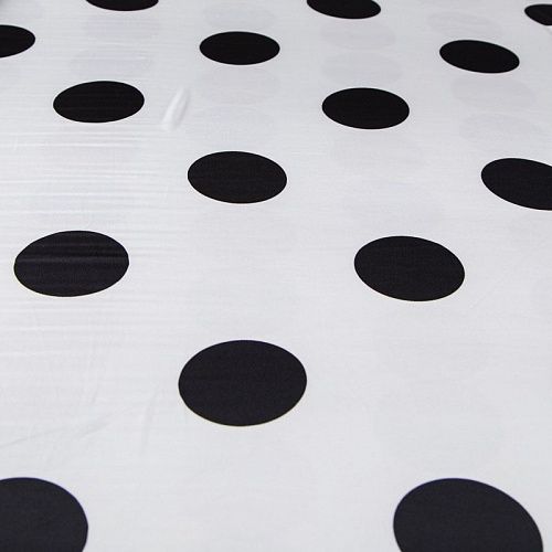 Шелк синтетический 065-13794 белый принтованный