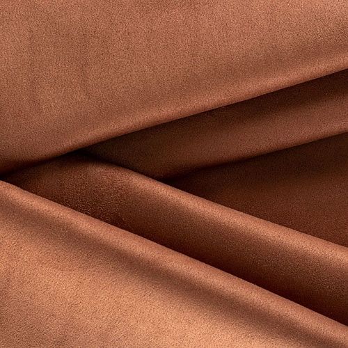 Замша искусственная 018-01932 коричневый однотонный