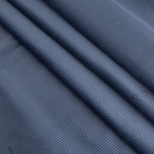 Вельвет стрейч 008-20780 серо-голубой однотонный