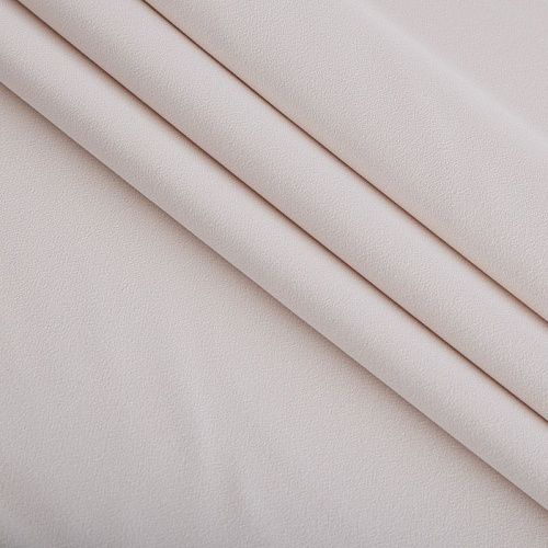 Креп стрейч на дублерине Moschino 026-17114 молочный однотонный