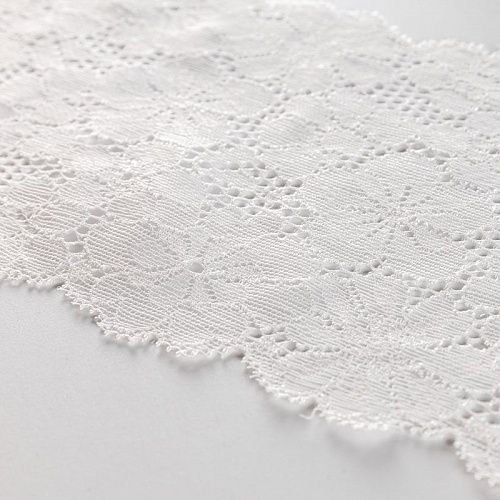 Кружево эластичное 130 мм Ф01-0270 белый