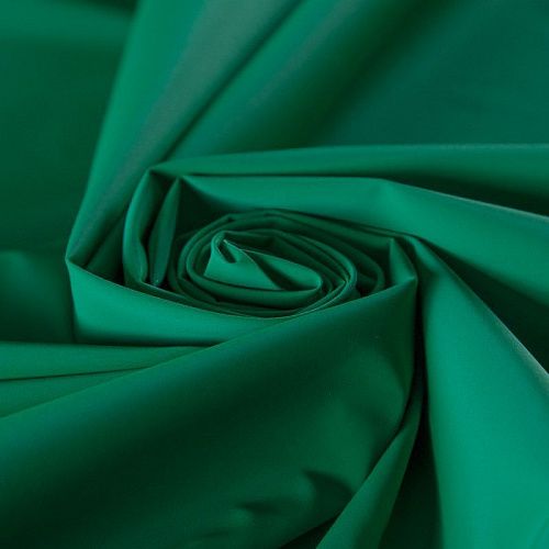 Ткань плащевая 042-15542 зеленый однотонный