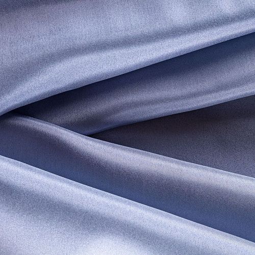 Шелк натуральный К15-1185 голубой однотонный