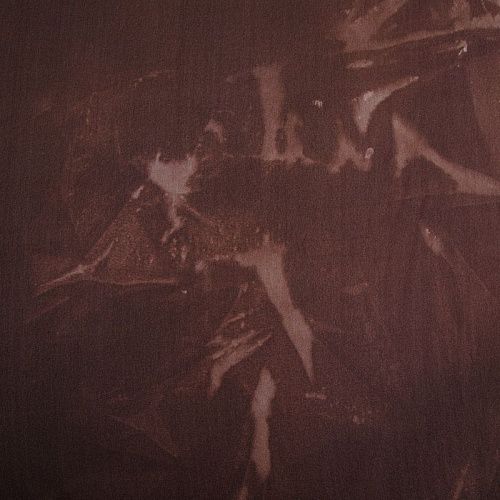 Шифон шелковый 068-16124 шоколадный тай-дай