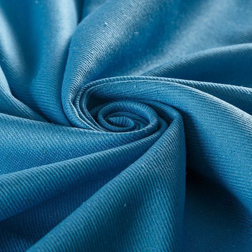 Шелк буретный 064-14645 голубой однотонный