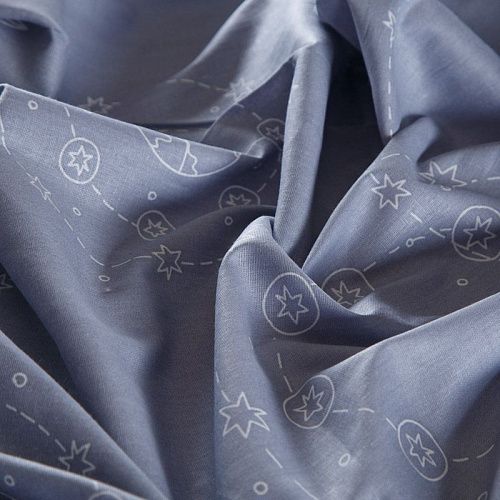 Бязь 007-13514 серый принтованный