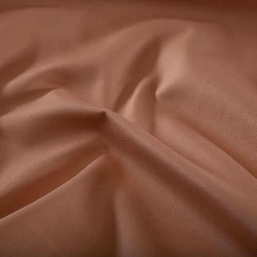 Креп двойной 026-16560 персиково-карамельный однотонный