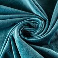 Ткань портьерная бархат 529-02-144 сине-зеленый однотонный