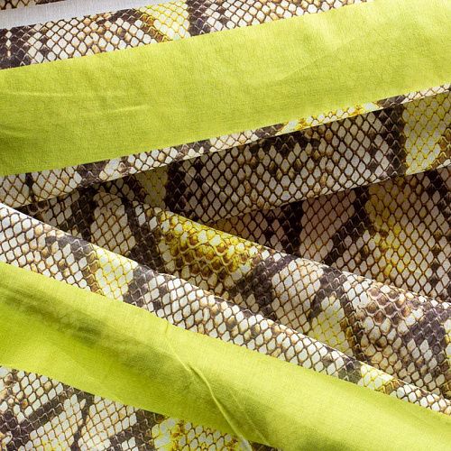 Батист 003-00871 желтый принтованный 