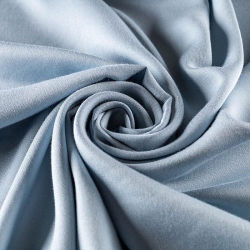 Твил-штапель К33-325 холодный голубой однотонный