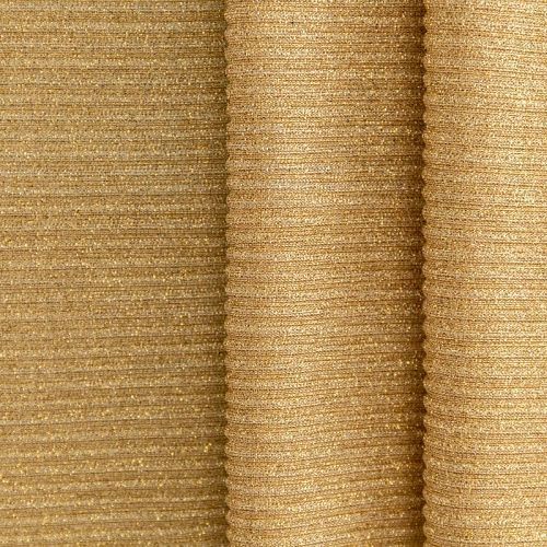 Трикотаж гофре с люрексом К33-517 золотистый