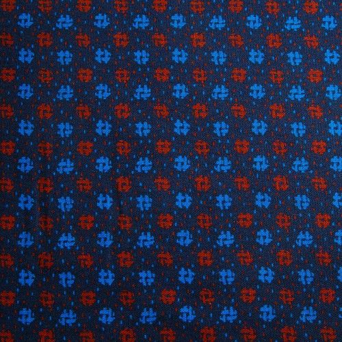 Трикотаж 056-12653 темно-синий принтованный