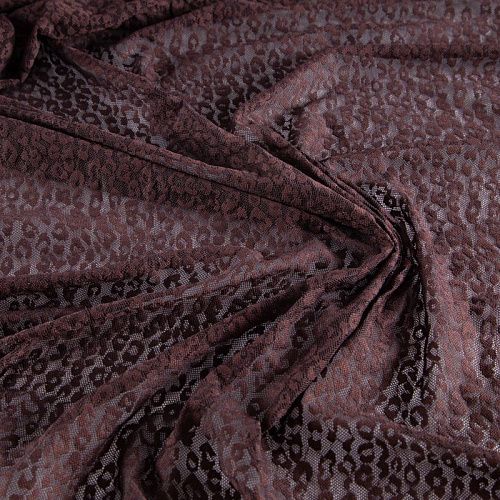 Сетка трикотажная 050-20668 шоколадный жаккардовый