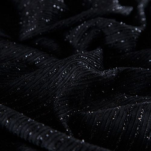 Твид шанель 052-15615 черный однотонный