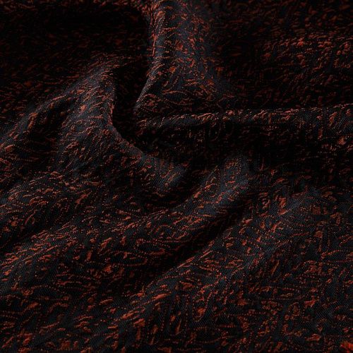 Жаккард стрейч 017-16459 красно-черный