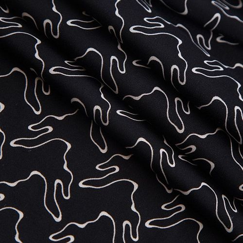 Вискоза Celine 009-17294 черный принтованный