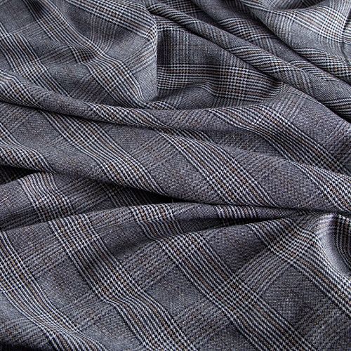 Лен натуральный 035-20237 серый гленчек