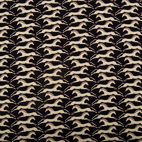 Вискоза 009-20097 черный принтованный