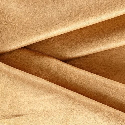 Замша искусственная 018-06139 золотисто-желтый однотонный