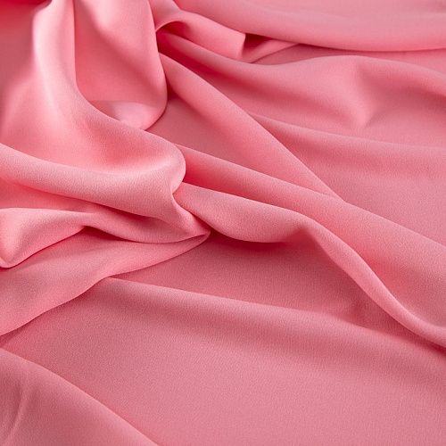 Креп двойной 026-20196 кораллово-розовый