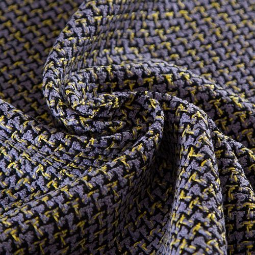 Твид дублированный Versace 052-19241 лавандовый мультиколор