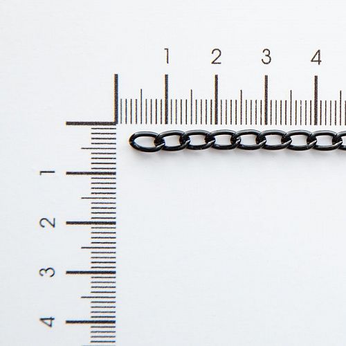 Цепь декоративная 4 мм металл 20-4-черный