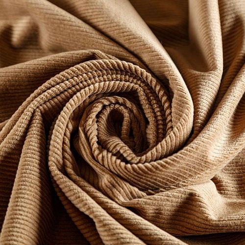 Вельвет 008-05769 коричневый однотонный