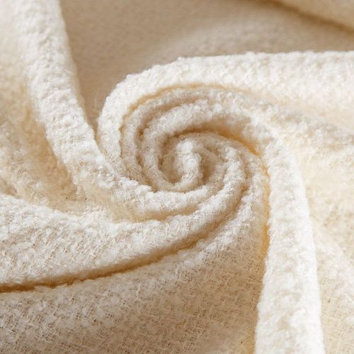 Твид 052-16692 молочный однотонный